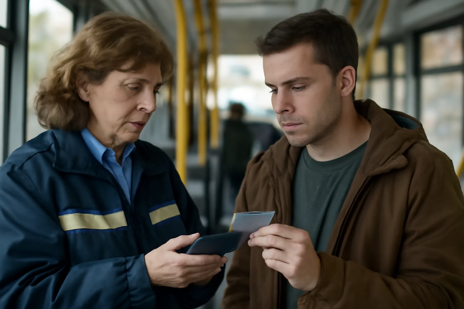 Călătorii cu noi cărți de identitate electronice nu pot fi amendați deocamdată în transportul public din Sibiu