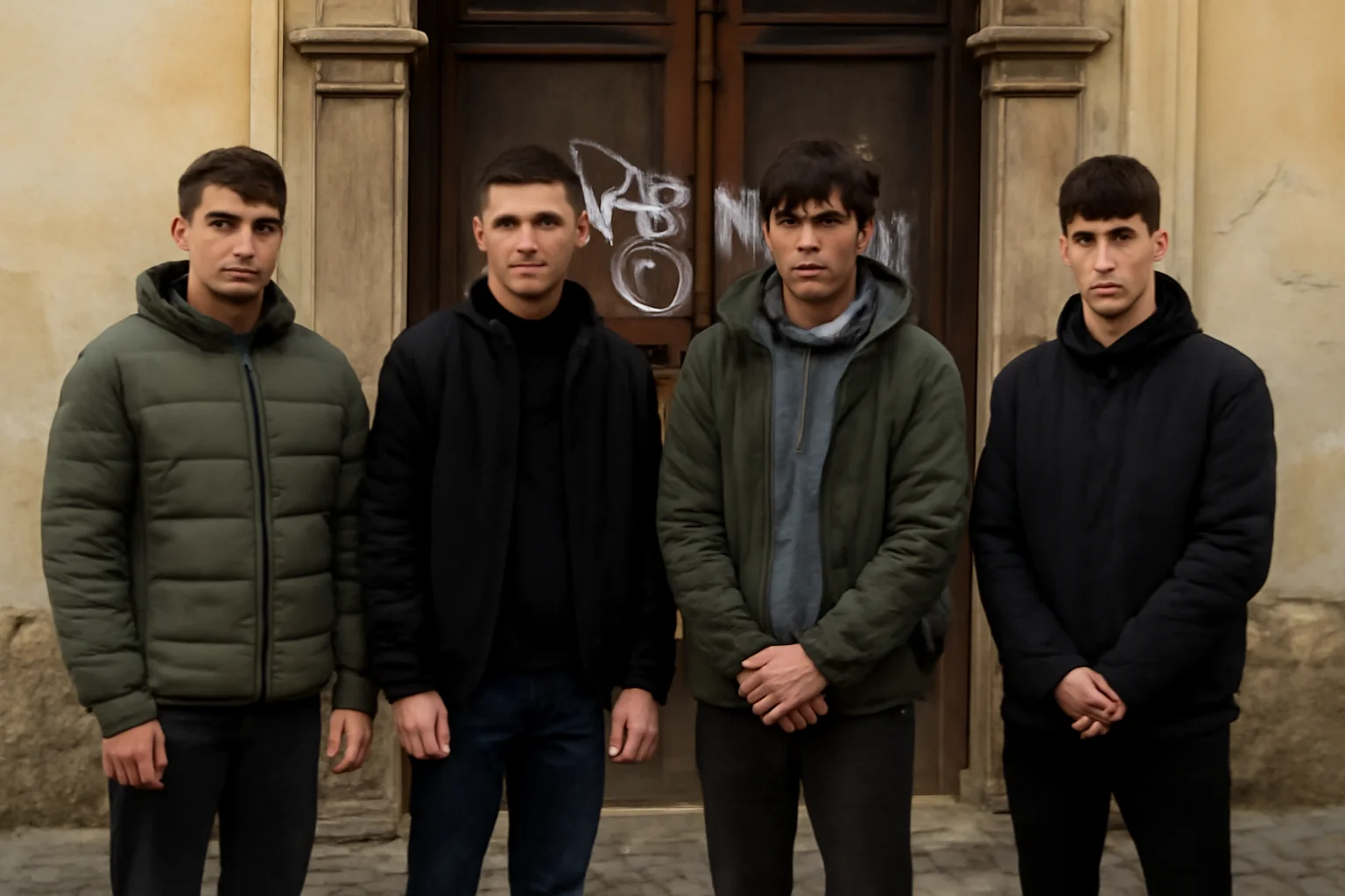 Doi tineri, identificați de Poliția Locală pentru vandalizarea unui imobil istoric din Sibiu