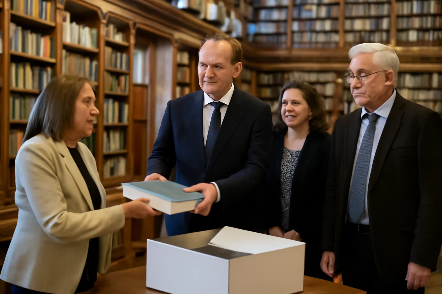 Donație de carte pentru Biblioteca ASTRA Sibiu din partea Muzeului Național Peleș