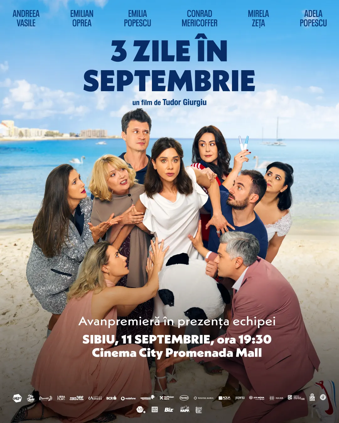 Tudor Giurgiu și echipa filmului „3 zile în septembrie” vin la Sibiu pentru o proiecție specială, pe 11 septembrie