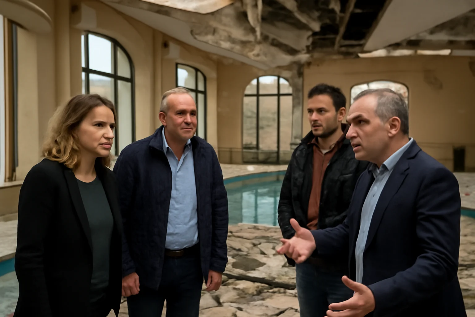 Hotel din Sibiu anunță verificări după prăbușirea unei porțiuni de tavan deasupra piscinei