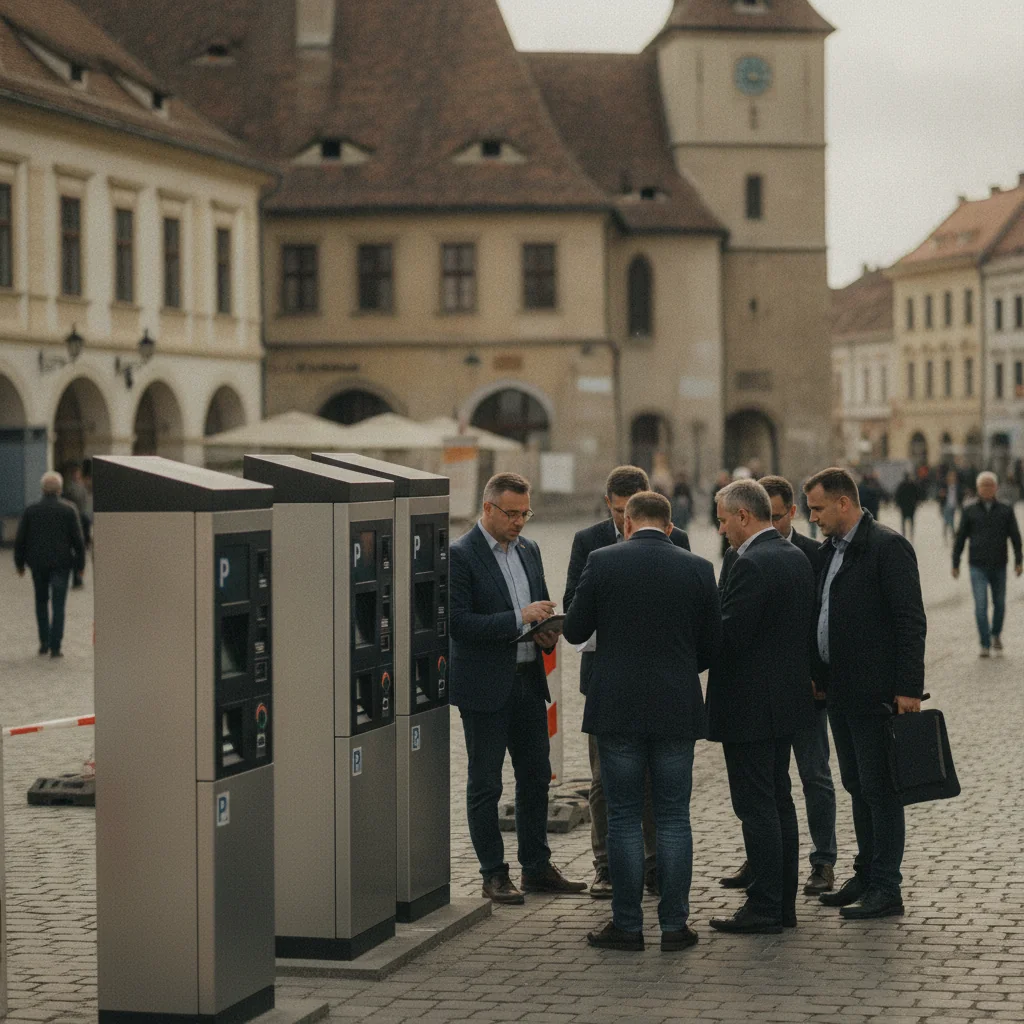 Primăria Sibiu pregătește modernizarea a 61 de automate de parcare. Contractul este estimat la 1,81 milioane de lei