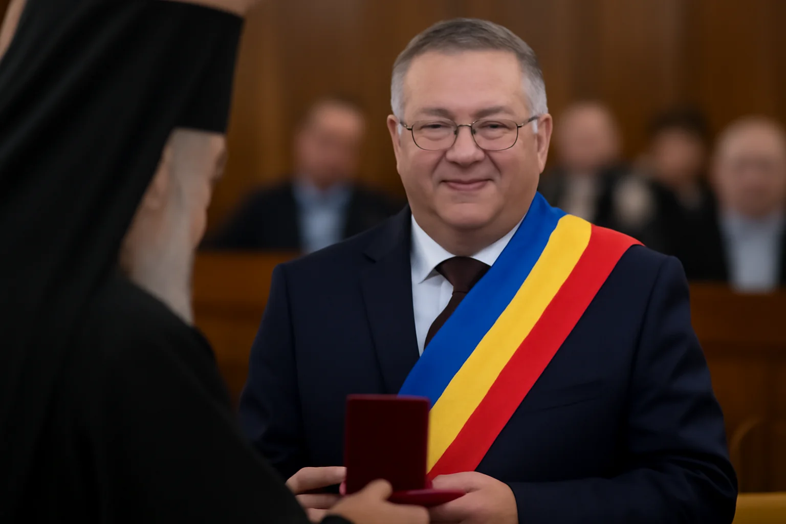 Primarul din Sadu, județul Sibiu, omagiat la final de mandat în Adunarea Eparhială