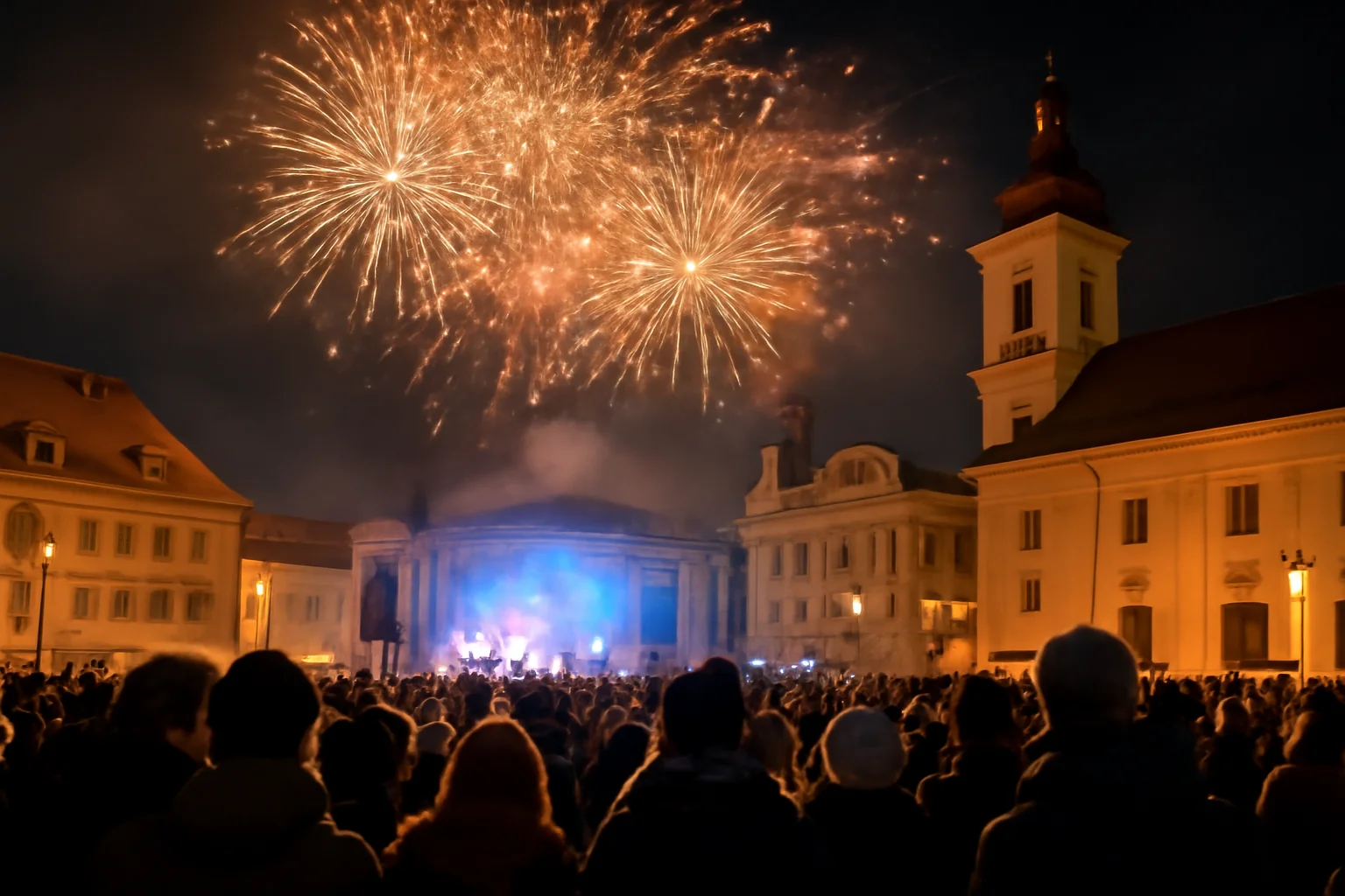 Revelion 2026 în Piața Mare din Sibiu: program de concerte și spectacol de lumini anunțat de primărie
