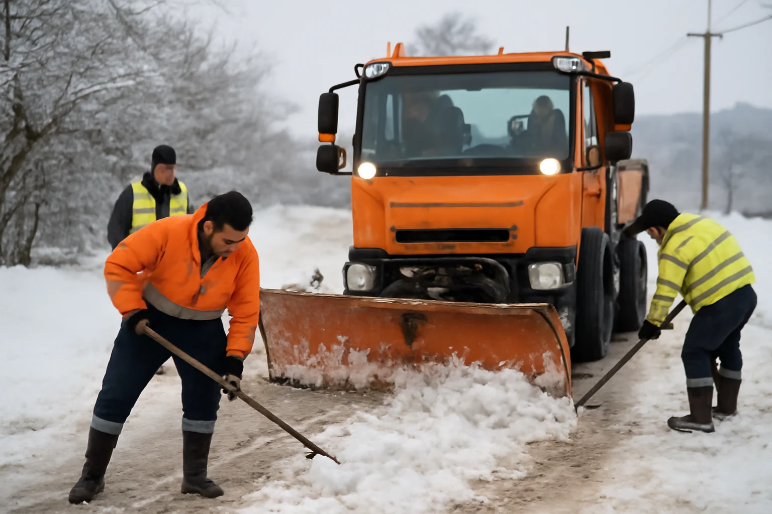 Sibiu: intervenții de deszăpezire extinse în comuna Turnu Roșu