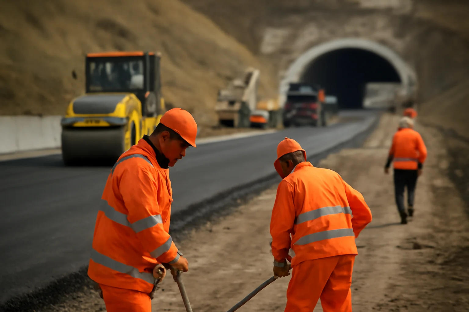 Sibiu: lucrări accelerate la tuneluri și viaducte pe tronsonul Boița–Lazaret al autostrăzii A1