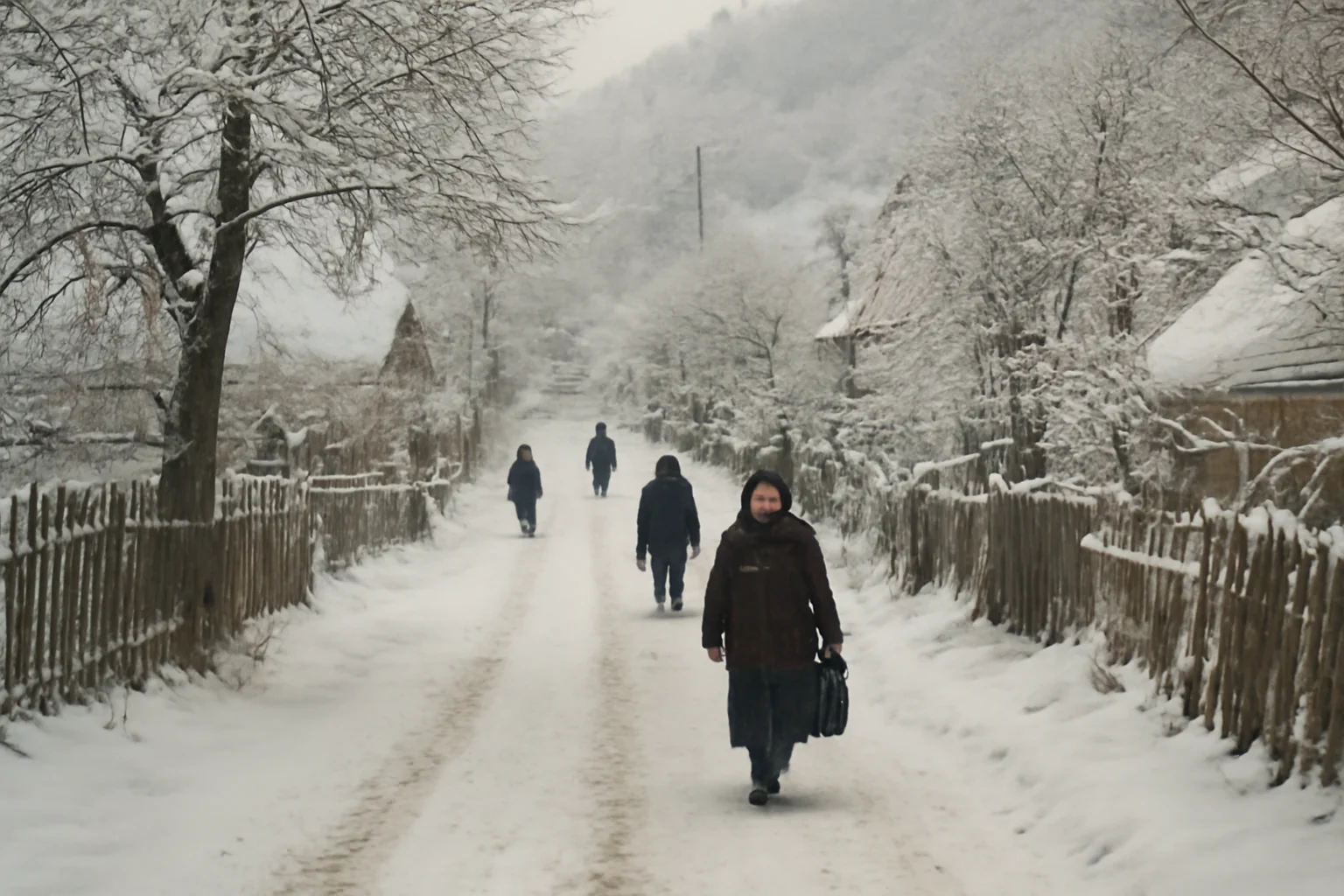 Strada din Sibiu care ar fi inspirat poezia „Iarna pe uliță”, identificată la Gura Râului