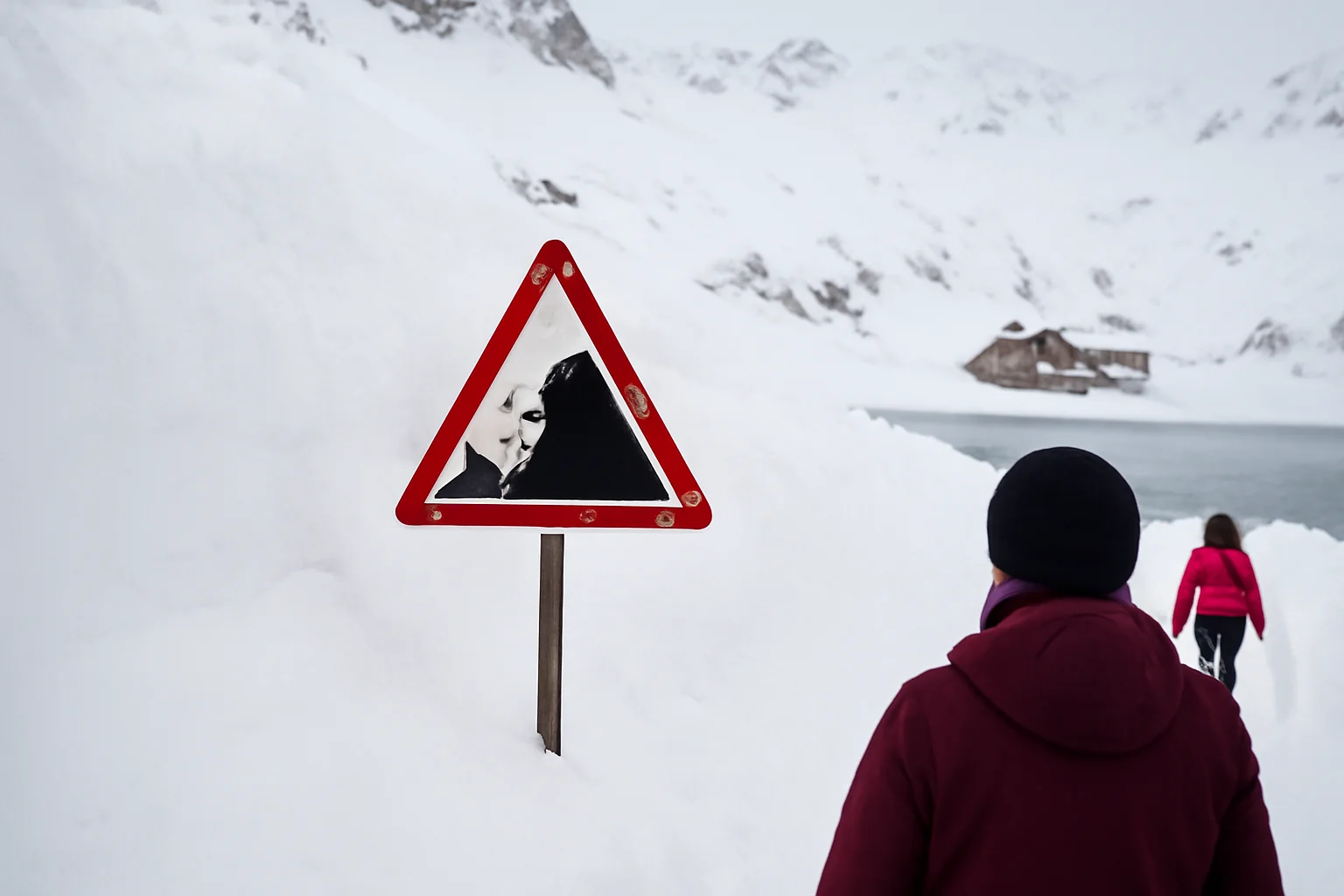 Strat gros de zăpadă la Bâlea Lac, în județul Sibiu, și risc ridicat de avalanșă