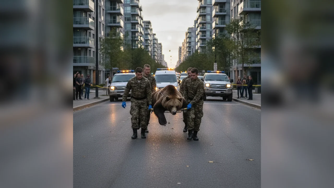 Urs relocat din Sibiu după apariția pe Bulevardul Vasile Milea